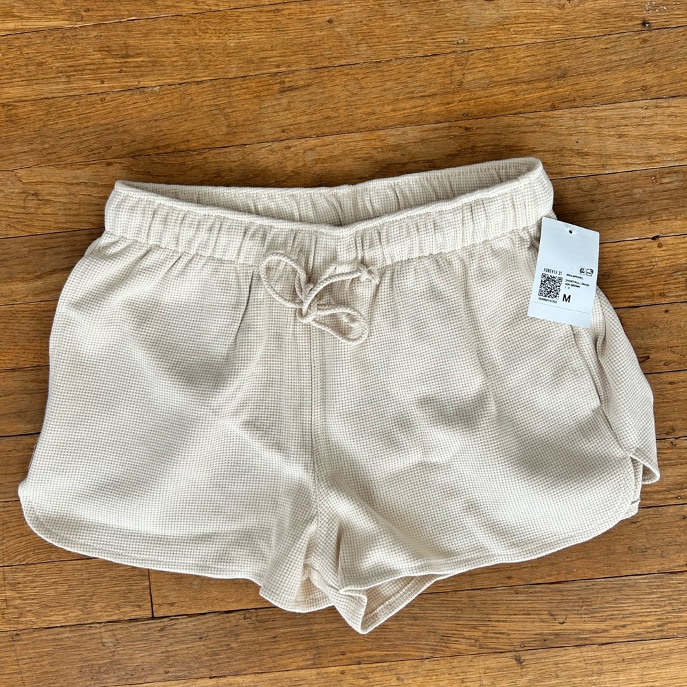 New Forever 21 Dolphin-Hem Drawstring Shorts